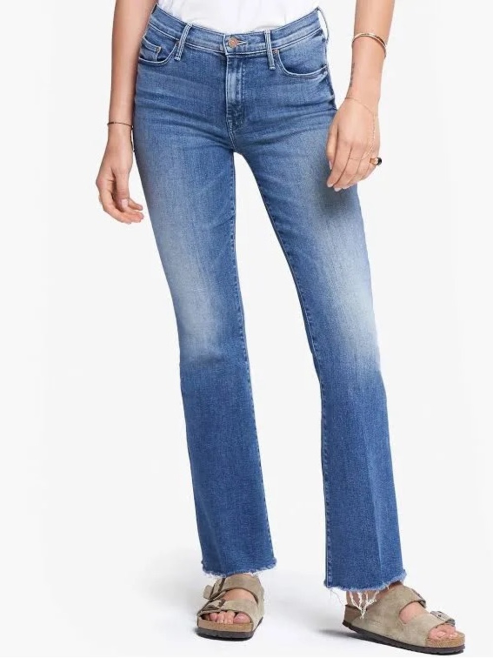 MOTHER Weekender Fray Jeans in Groovin’